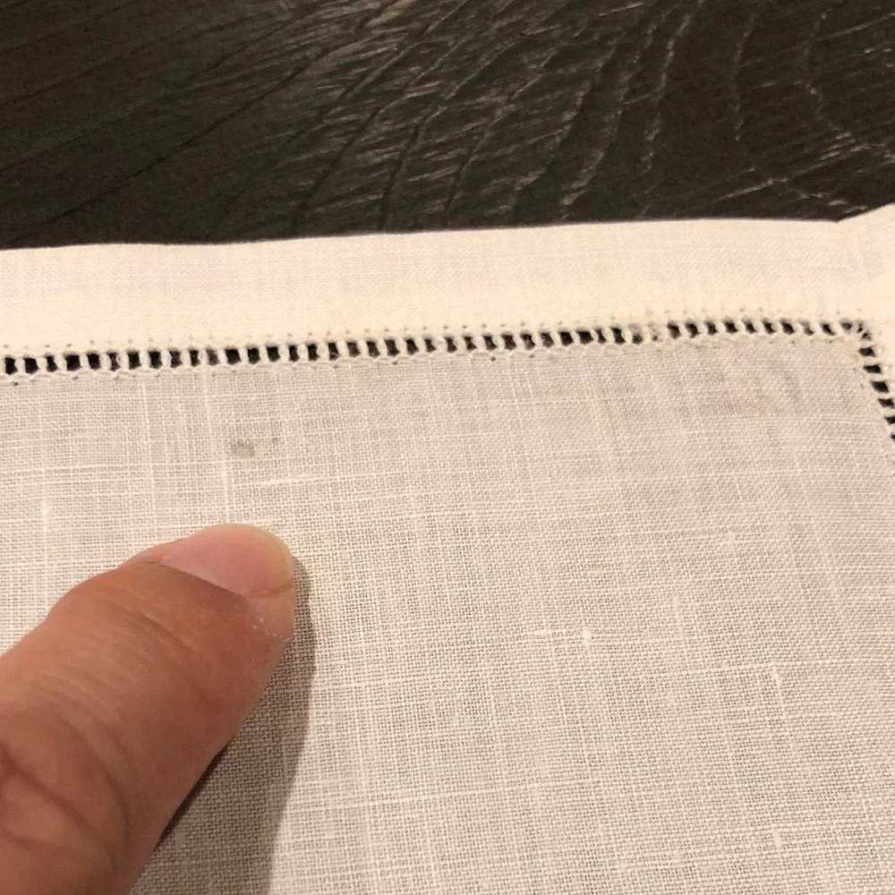 Classic Cream Linen with Openwork Border (11)